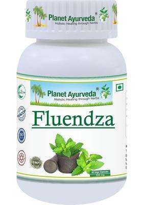 Planet Ayurveda Fluendza Capsules, Capsules, "Effective Natural Supplement for Viral Conditions" (Pack of 60) | Authentic Traditional Formula