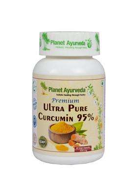 Planet Ayurveda Premium Ultra Pure Curcumin 95% 60 Capsules | Authentic Traditional Formula