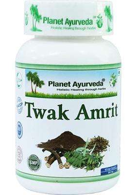 Planet Ayurveda Twak Amrit Capsules for Skin Disorders | Authentic Traditional Formula