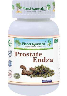 Planet Ayurveda Prostate Endza, Ayurvedic Herbal Supplement, 60 Capsules | Authentic Traditional Formula