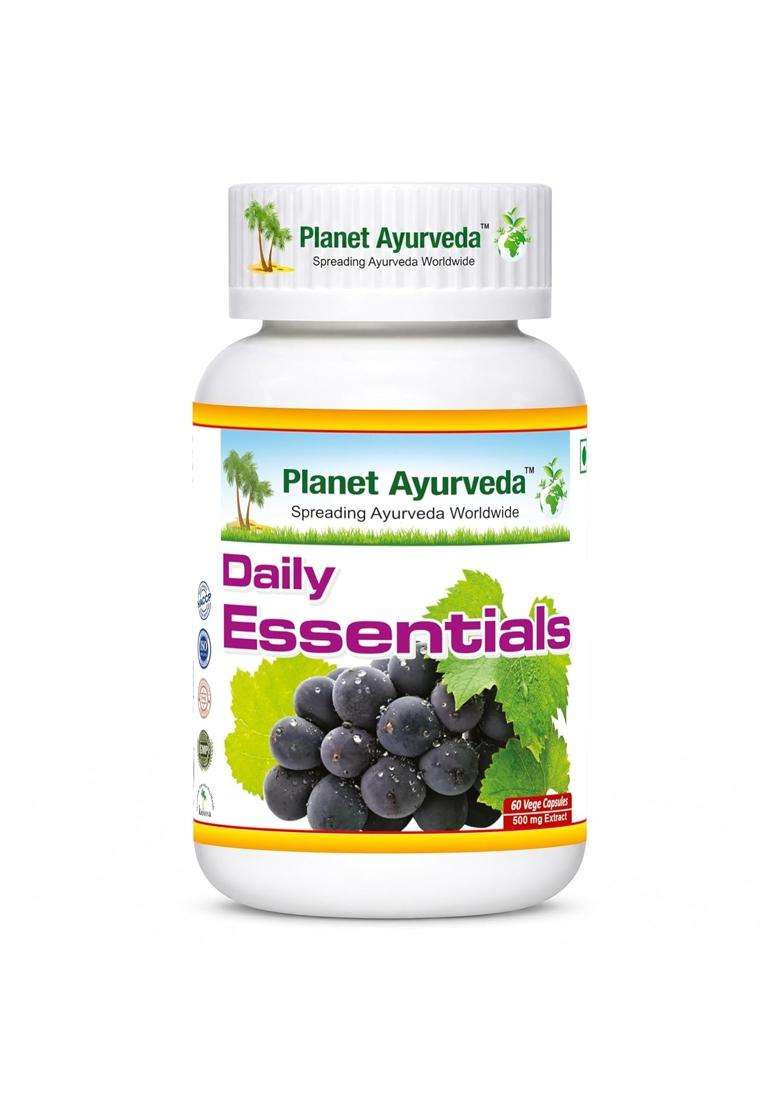 Planet Ayurveda Daily Essentials Capsules Fights Against Illness and Keeps You Fit and Healthy 60 Capsules | Authentic Traditional Formula - Indya