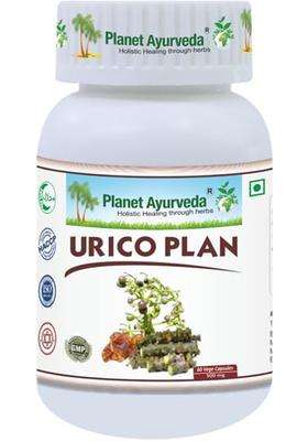 Planet Ayurveda Urico Plan Capsules, Herbal Supplement, 60 Capsules | Authentic Traditional Formula