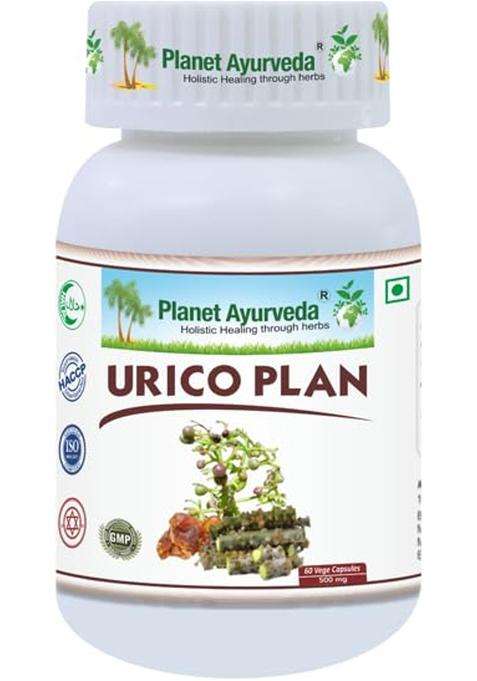 Planet Ayurveda Urico Plan Capsules, Herbal Supplement, 60 Capsules | Authentic Traditional Formula