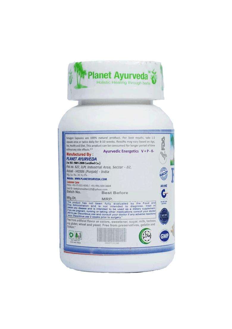Planet Ayurveda Fenugym Capsules(60 CAP) | Authentic Traditional Formula - Indya