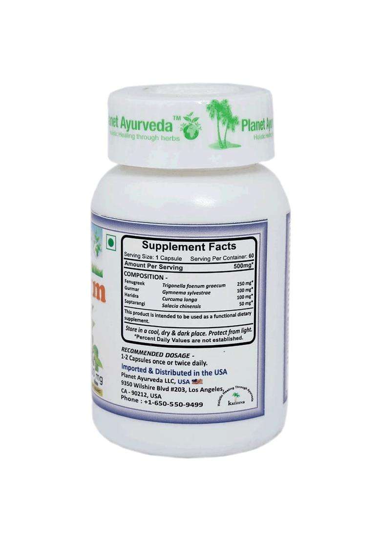 Planet Ayurveda Fenugym Capsules(60 CAP) | Authentic Traditional Formula - Indya