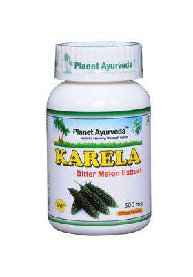 Planet Ayurveda Karela Capsules 60 Capsules | Authentic Traditional Formula