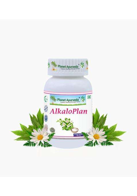 Planet Ayurveda Alkaloplan Capsules, 60 Vegetarian Nutritional Supplement Capsules for Digestive Health Support | Authentic Traditional Formula