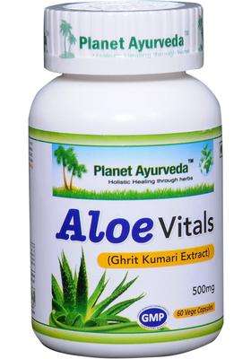 Planet Ayurveda Aloe Vitals Capsules 60 Capsules | Authentic Traditional Formula