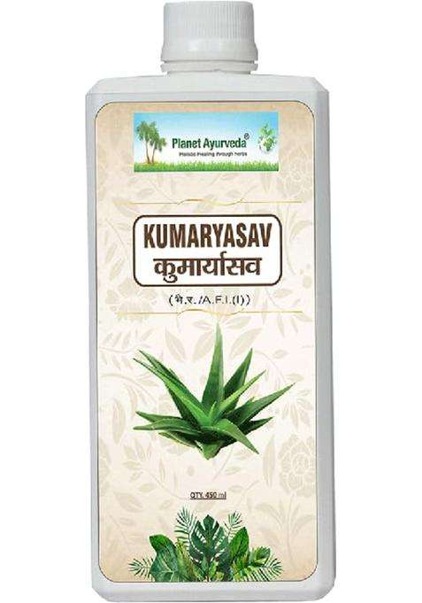 Planet Ayurveda Kumaryasav -450 ml | Authentic Traditional Formula | Made with 46 Traditional Herbs