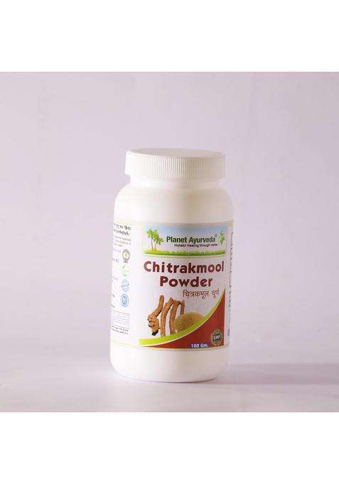Planet Ayurveda Chitrakmool Powder 100g | Authentic Traditional Formula | Pure Herbal Digestive & Metabolism Booster