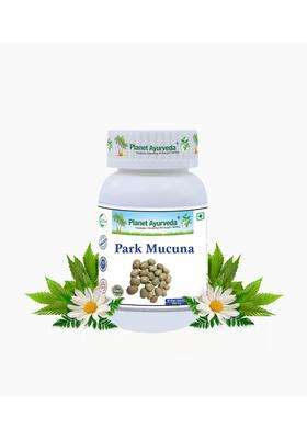 Planet Ayurveda Park Mucuna 60 Capsules | Authentic Traditional Formula | 100% Natural, Plant-based Herbal Supplement, Kapikacchu 500mg
