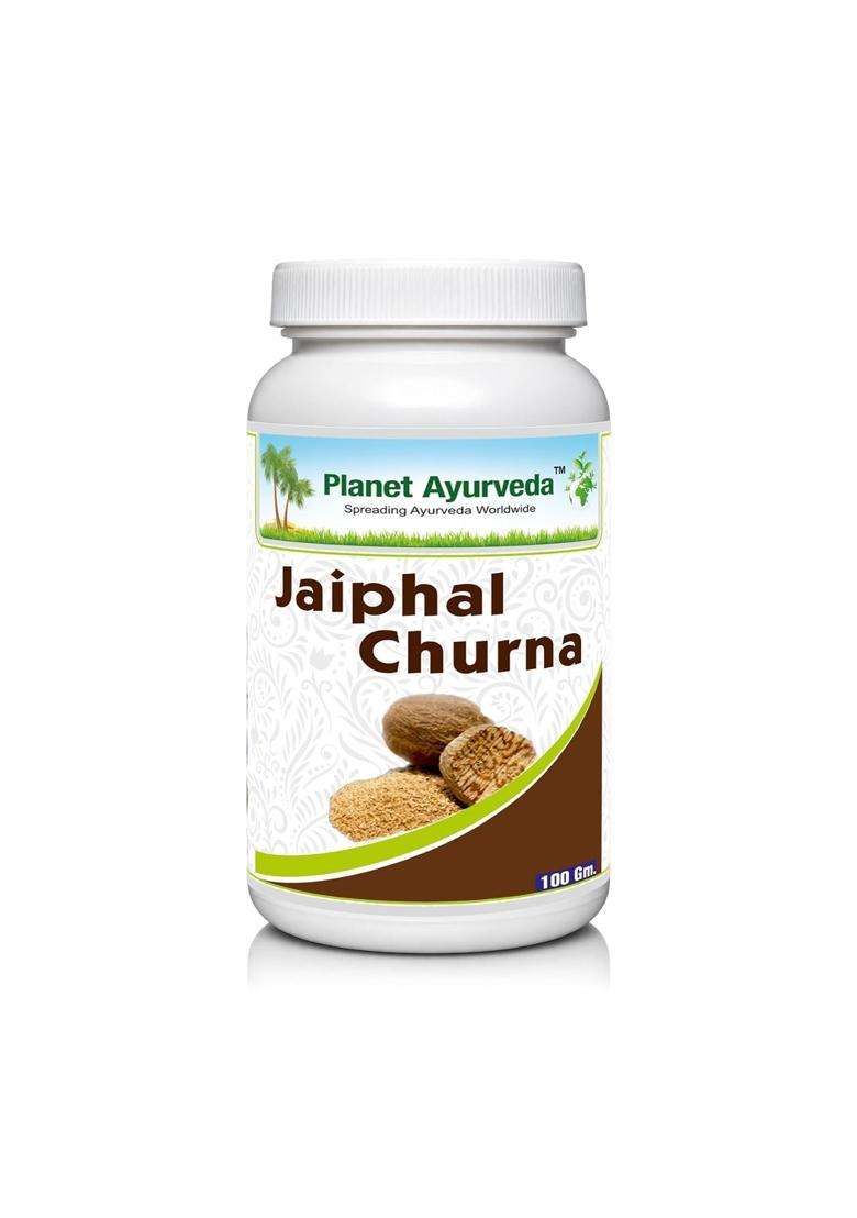 Planet Ayurveda Jaiphal Churna, Ayurvedic Herbal Powder, Digestive Health Support, Myristica Fragrans, 100 g | Authentic Traditional Formula - Indya