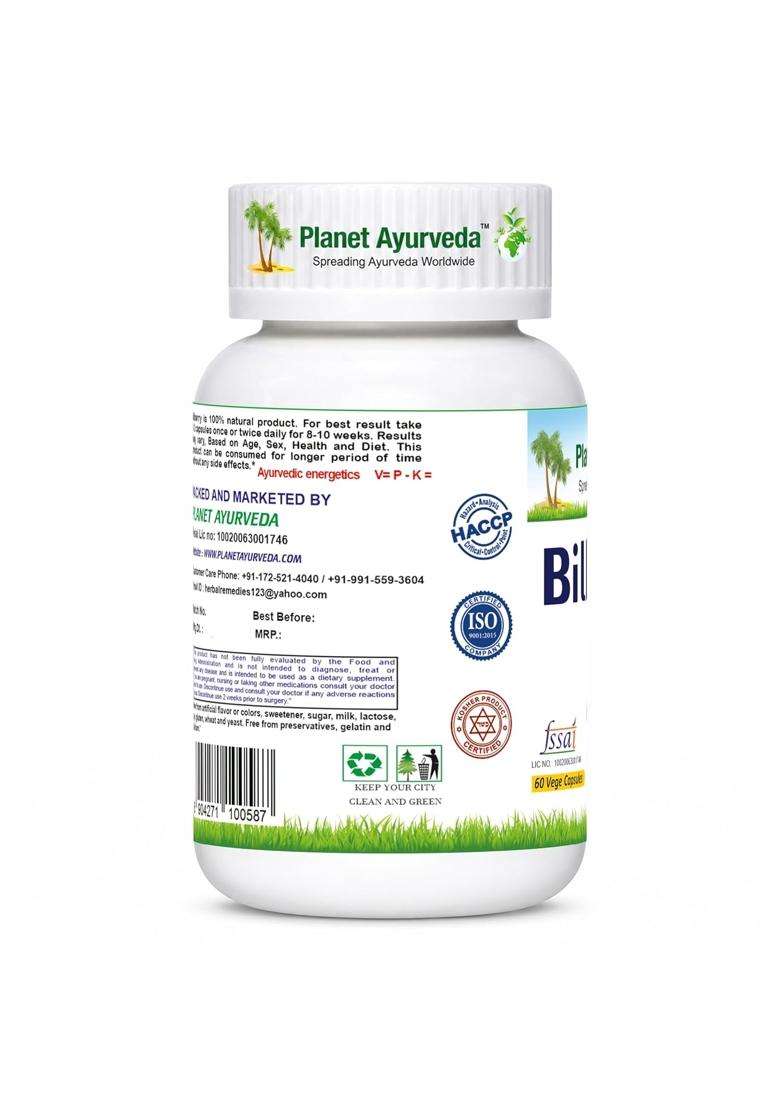 Planet Ayurveda Bilberry Capsules for Eye Health | Authentic Traditional Formula | Natural Antioxidant Support | Helps Support Healthy Eyes & Vision - Indya
