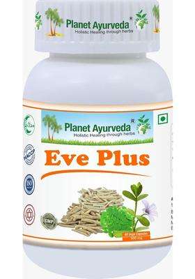 Planet Ayurveda Eve Plus Capsules 60 Capsules | Authentic Traditional Formula | Ayurvedic Medicine for Menopause | Pure Vegetarian Formula
