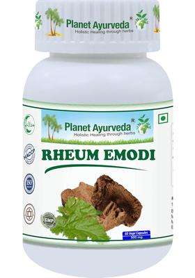Planet Ayurveda Rheum Emodi 60 Capsules | Authentic Traditional Formula | 60 Capsules, Liver Support