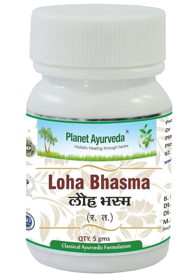 Planet Ayurveda Loha Bhasma 5 g | Authentic Traditional Formula - Indya