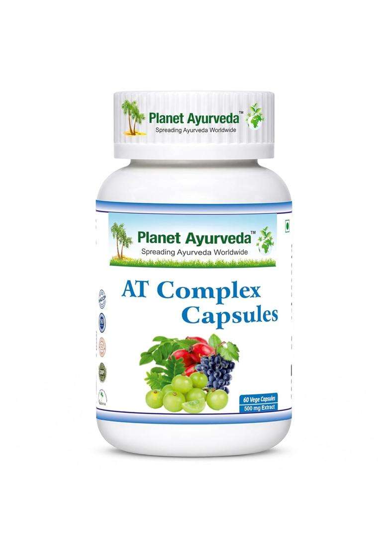Planet Ayurveda AT Complex Capsules, 60 Count | Authentic Traditional Formula | Immune Support, General Health Maintenance - Indya