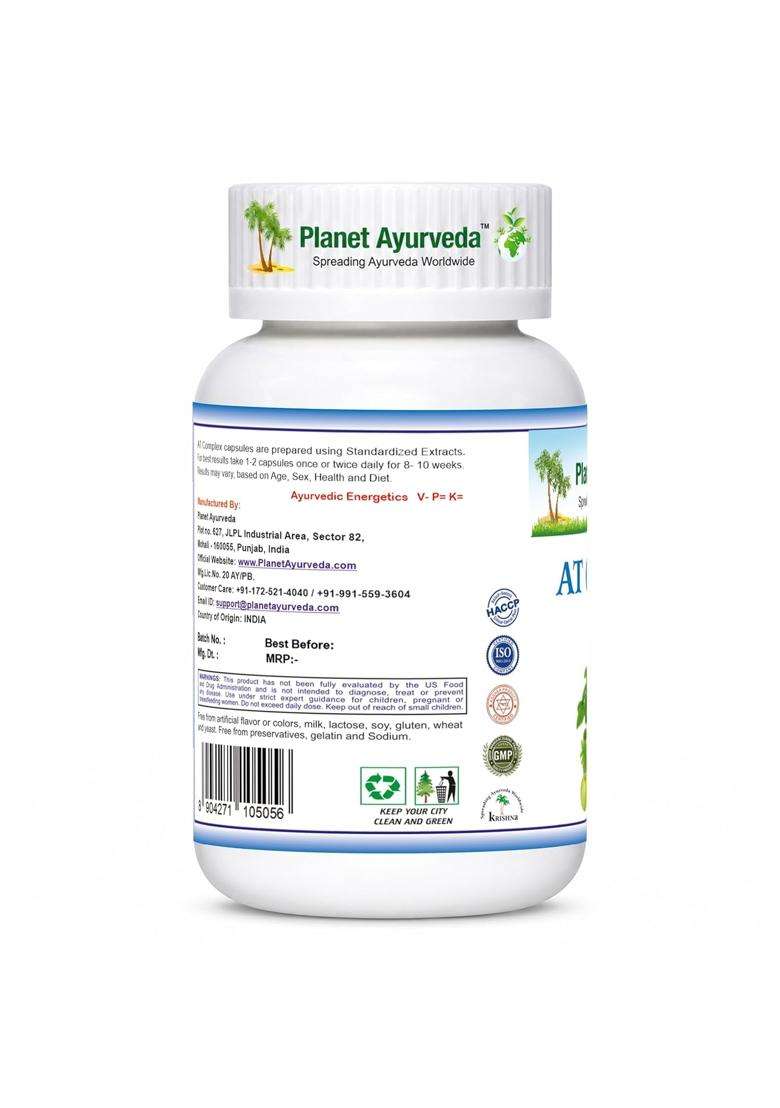 Planet Ayurveda AT Complex Capsules, 60 Count | Authentic Traditional Formula | Immune Support, General Health Maintenance - Indya