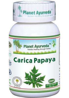 Planet Ayurveda Carica Papaya Capsules (60 CAP) | Authentic Traditional Formula
