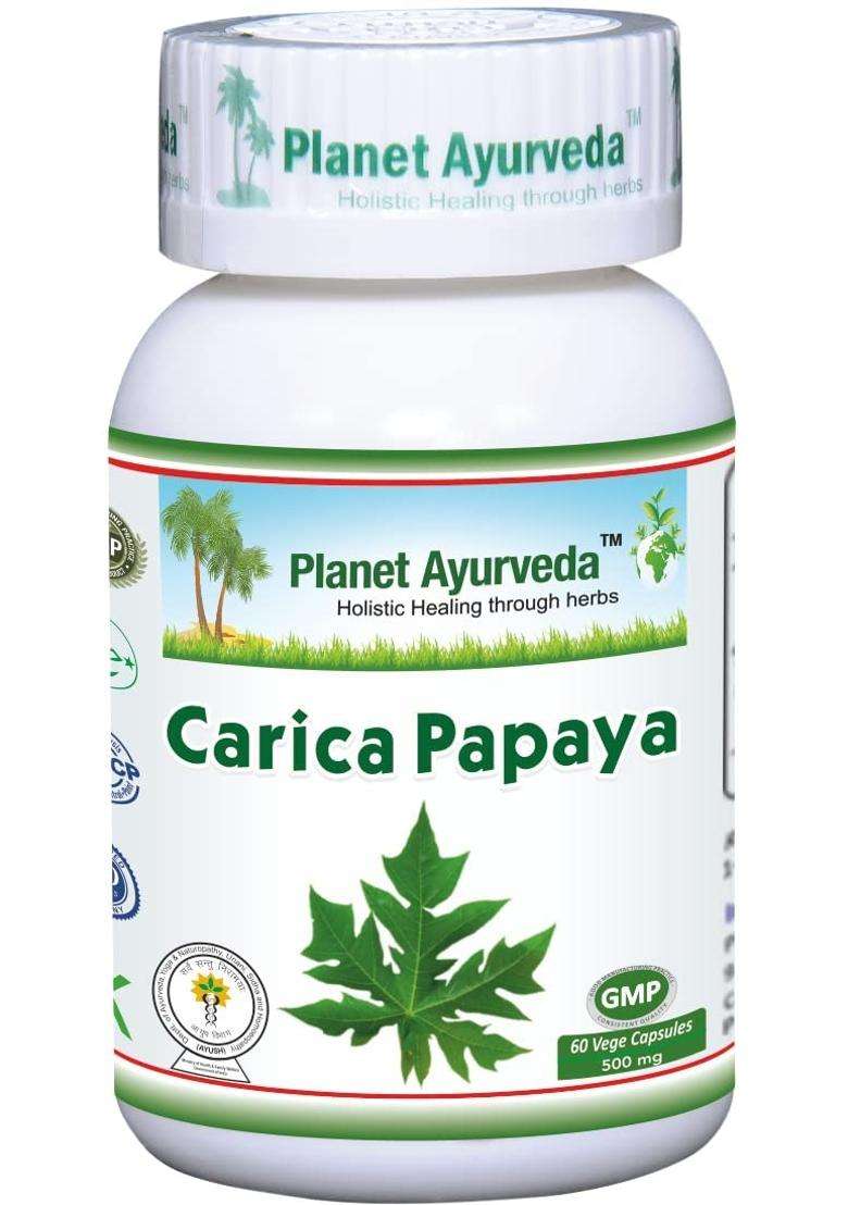 Planet Ayurveda Carica Papaya Capsules (60 CAP) | Authentic Traditional Formula - Indya
