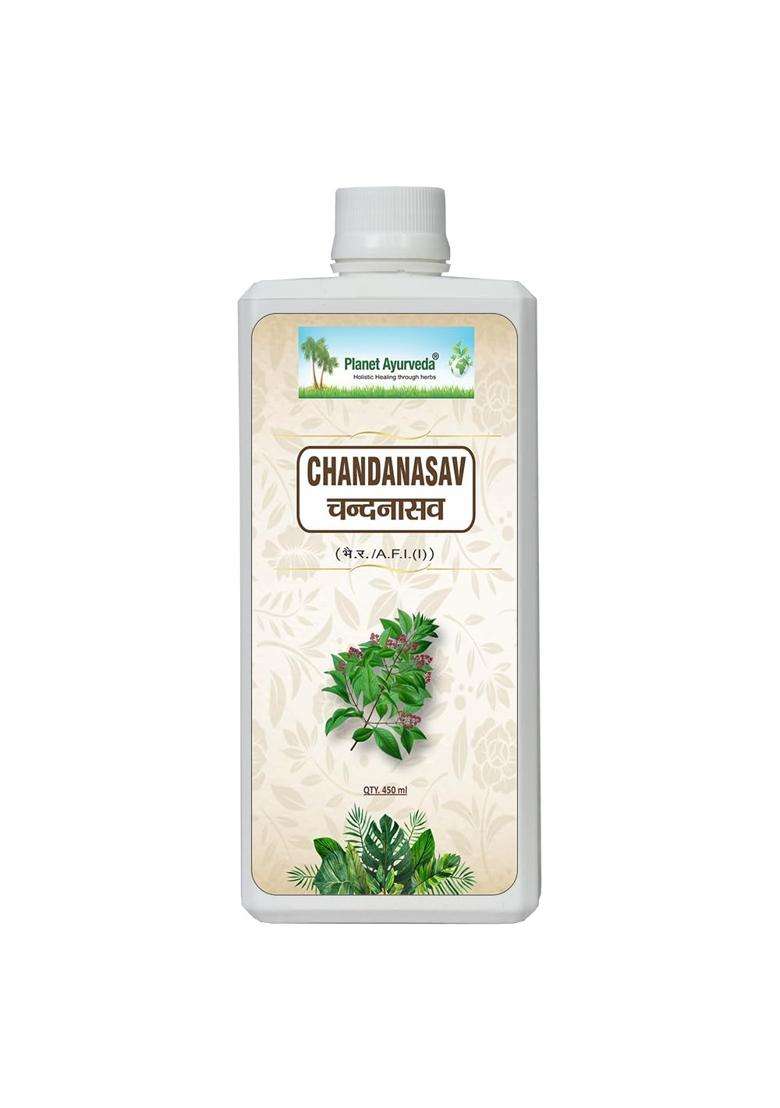 Planet Ayurveda Chandanasav Syrup 450 ml | Authentic Traditional Formula - Indya