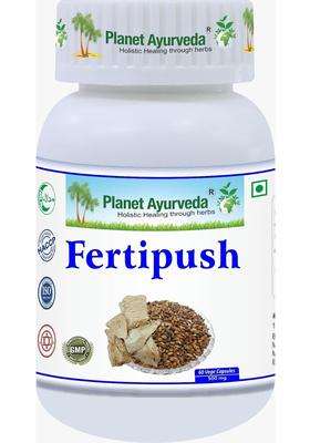 Planet Ayurveda Fertipush Capsules for Women Health 60 Capsules | Authentic Traditional Formula