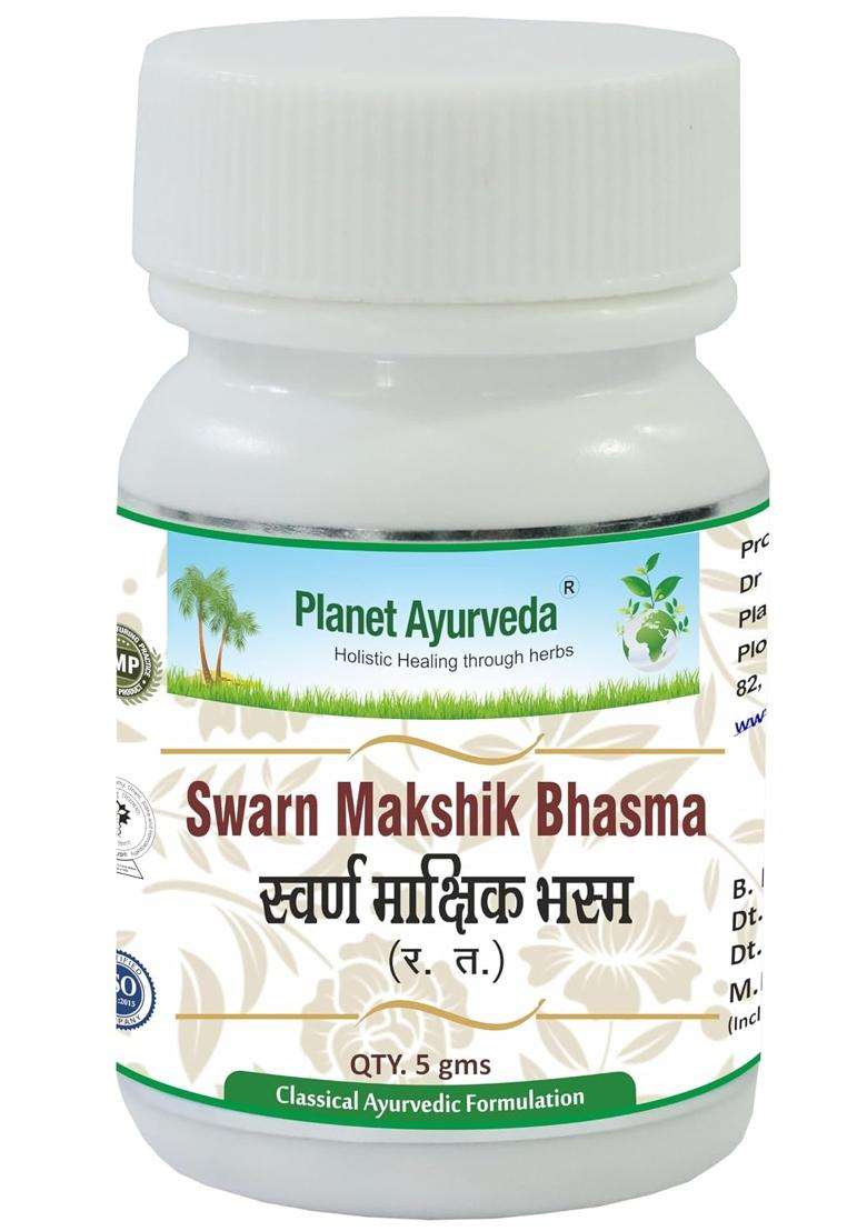 Planet Ayurveda Swarn Makshik Bhasma | Authentic Traditional Formula - Indya