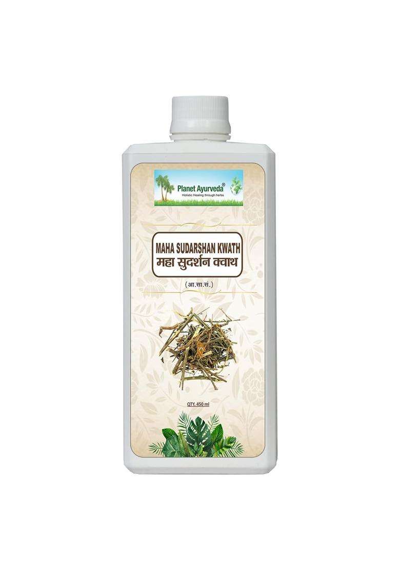Planet Ayurveda Maha Sudarshan Kwath Syrup 450 ml | Authentic Traditional Formula - Indya