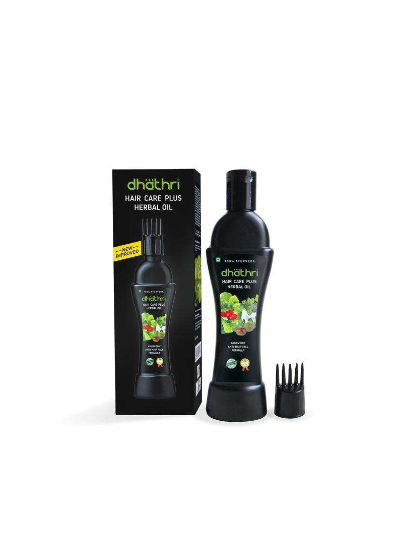 Dhathri Hair Care Plus Herbal Oil 100 ml | Authentic Traditional Formula | Ayurvedic hair oil for intense hair fall problems - Indya