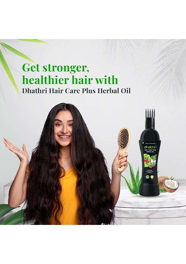 Dhathri Hair Care Plus Herbal Oil 100 ml (Pack of 2) | Natural Herbal Care | Hair Oil for Hair Fall and Regrowth - Indya