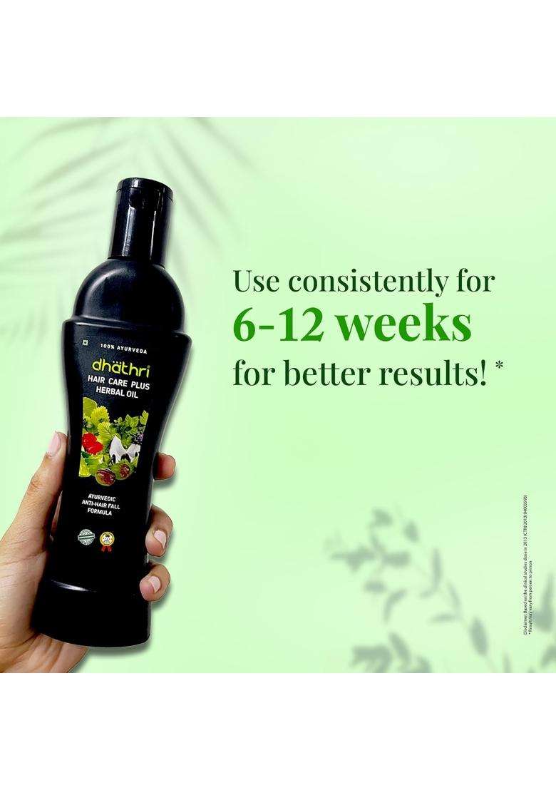 Dhathri Hair Care Plus Herbal Oil 100 ml (Pack of 2) | Natural Herbal Care | Hair Oil for Hair Fall and Regrowth - Indya