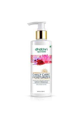 Dhathri Ayurveda Daily Care Moisturiser with Turmeric, Lotus Petal & Aloe Vera Paraben Free, 200 ml | Authentic Traditional Formula