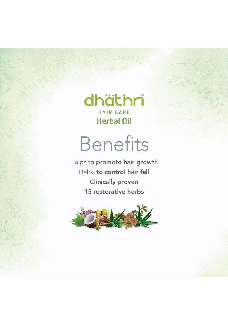 Dhathri Hair Care Herbal Oil 100 ml | Authentic Traditional Formula | 100 ml & Dhathri Chemparathi Thaali | 200 ml | Hair Care Combo for Women and Men - Indya