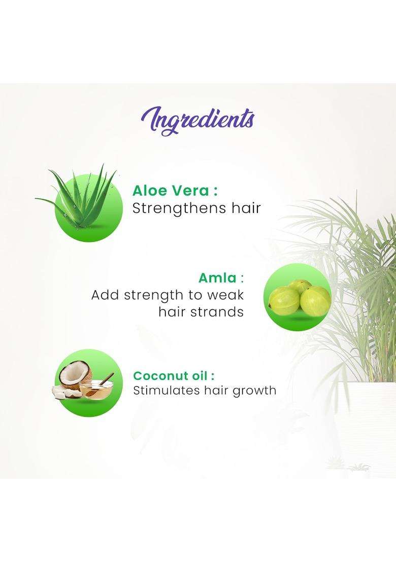 Dhathri Hair Care Plus Herbal Oil 100 ml & Dhathri Anti Hairfall Shampoo 200 ml | Authentic Traditional Formula | Ayurvedic care for Hair Fall Control - Indya