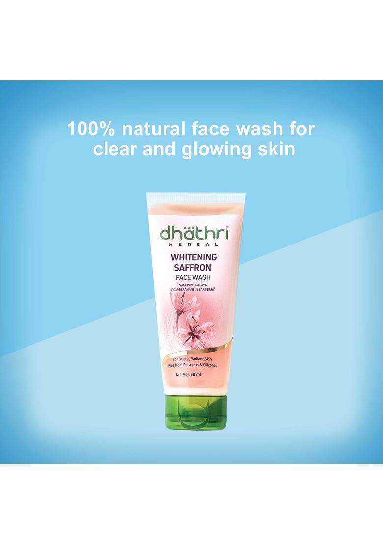 Dhathri Whitening Saffron Face Wash 100 ml, 100 g - Indya