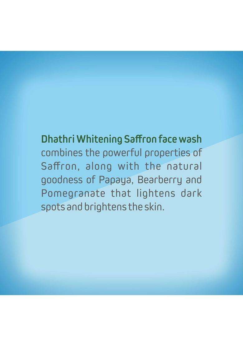 Dhathri Whitening Saffron Face Wash 100 ml, 100 g - Indya