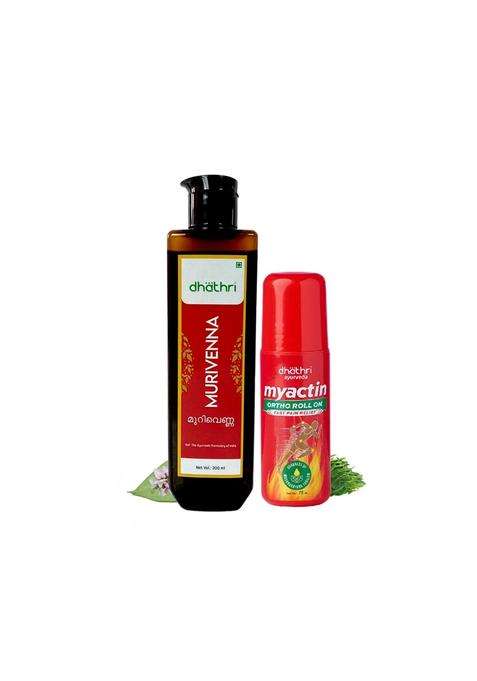 Dhathri Myactin for instant pain relief 275 ml | Authentic Traditional Formula | Dhathri Murivenna for muscle cramps, sprain