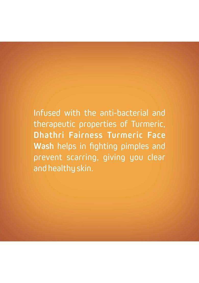 Dhathri Fairness Turmeric Face Wash 100 ml, 100 g - Indya