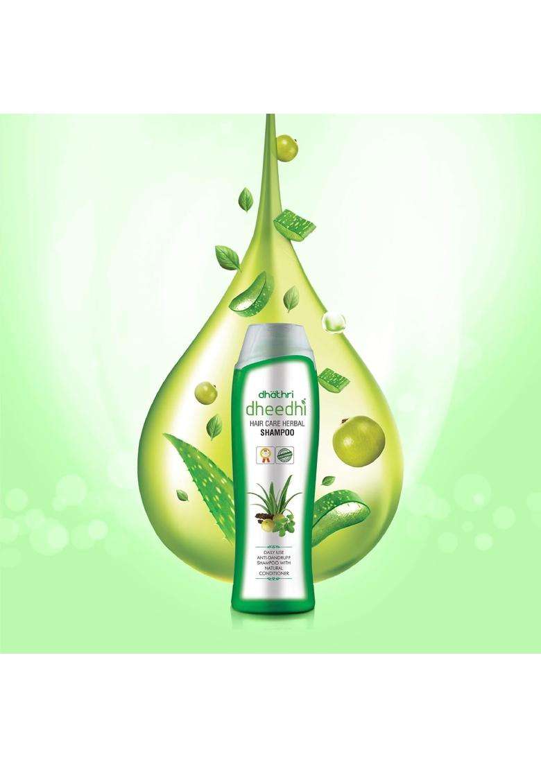 Dhathri Neelibhringadi Keram Oil 100 ml | Natural Herbal Care | Promotes hair growth and Dheedhi Herbal Shampoo 100 ml - Indya