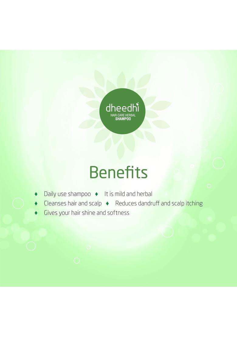 Dhathri Neelibhringadi Keram Oil 100 ml | Natural Herbal Care | Promotes hair growth and Dheedhi Herbal Shampoo 100 ml - Indya