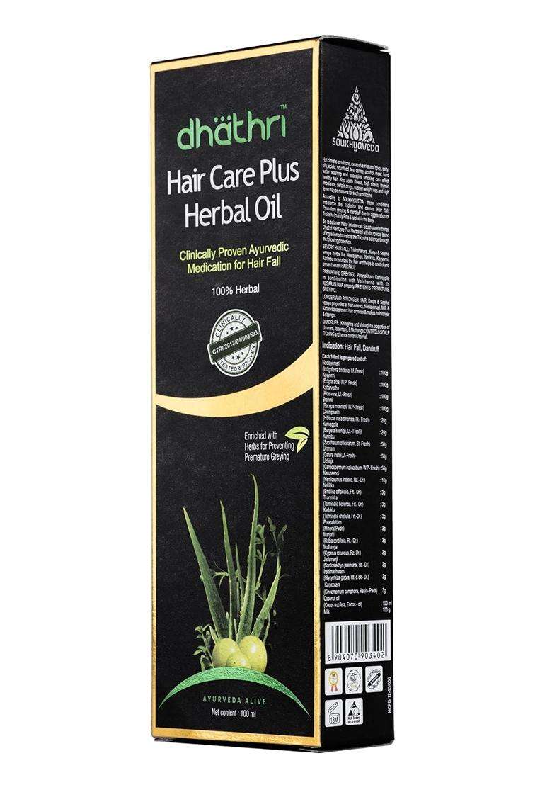 Dhathri Combo Of Hair Care plus Herbal Oil and Hair Protector, 200 ml | Natural Herbal Care - Indya