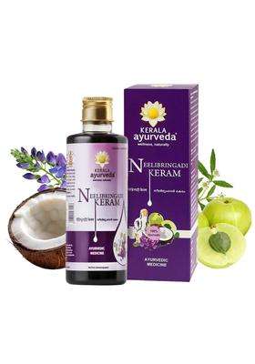 Kerala Ayurveda Neelibhringadi Keram 200 ml | Authentic Traditional Formula | Hair Oil for Hair Growth | With Indigo, Bhringaraj & Amla