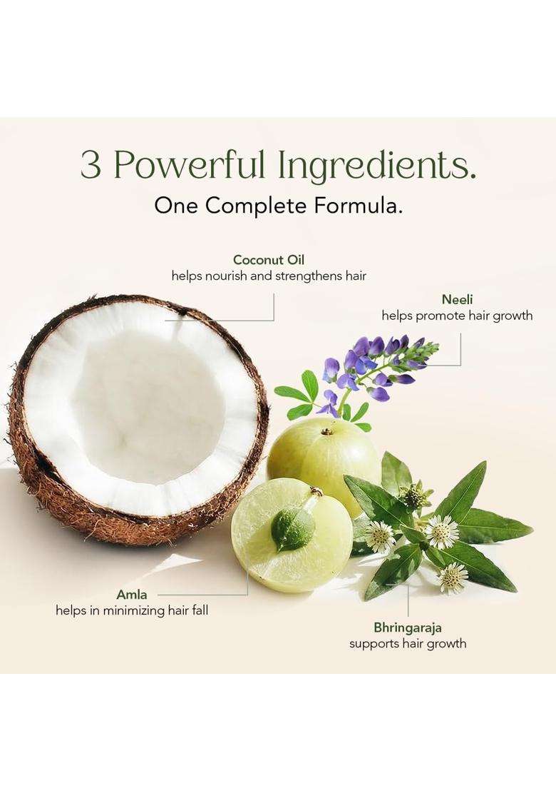 Kerala Ayurveda Neelibringadi Keram with Bhringraj, Indigo, Amla 200 ml (Pack of 3) | Authentic Traditional Formula - Indya