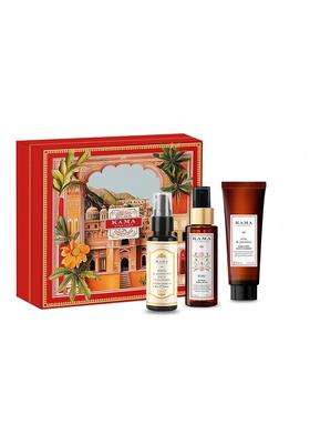Kama Ayurveda Rose Radiance Gift Set 150 ml (Pack of 3) | Authentic Traditional Formula