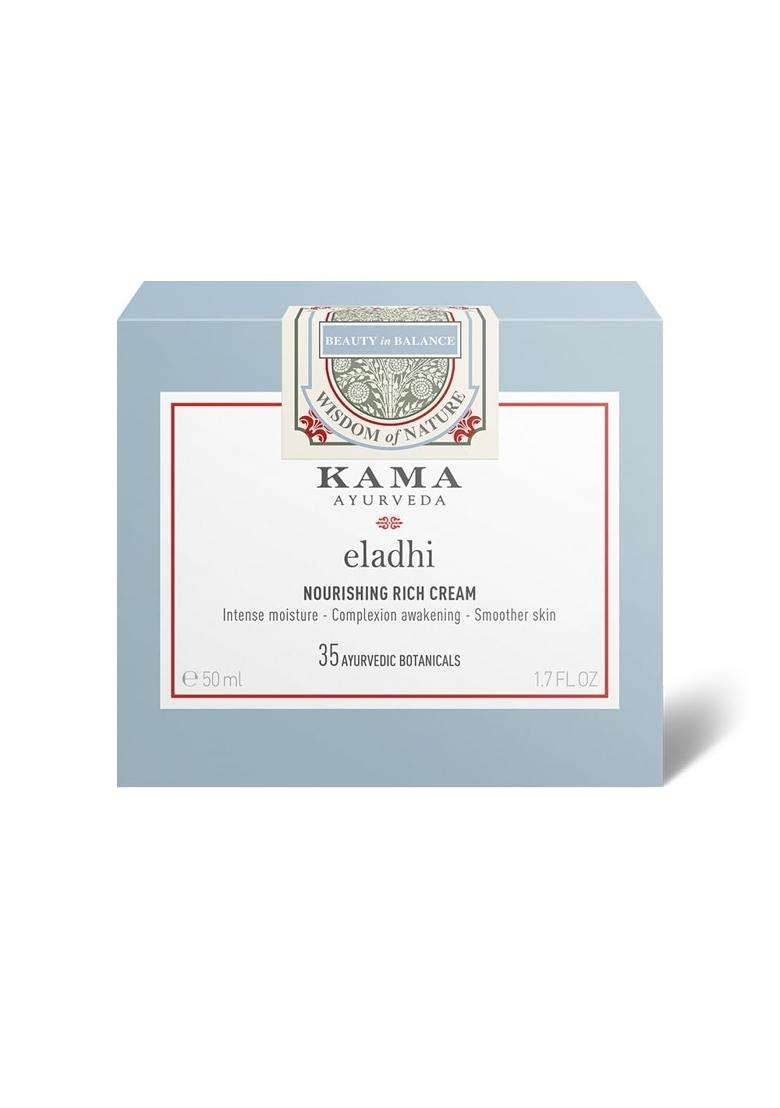Kama Ayurveda Eladhi Nourishing Rich Cream 50 ml | Authentic Traditional Formula | For Barrier Repair with Cardamom & Aloe Vera 50 ml - Indya