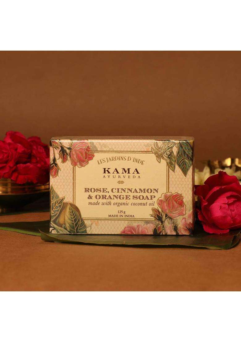 Kama Ayurveda Vanila and Oatmeal Soap with Organic Coconut, Rice Bran and Castor Oils | Authentic Traditional Formula - Indya
