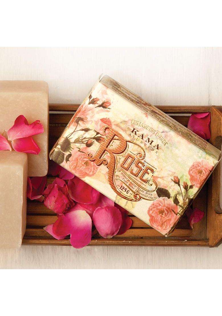 Kama Ayurveda Vanila and Oatmeal Soap with Organic Coconut, Rice Bran and Castor Oils | Authentic Traditional Formula - Indya