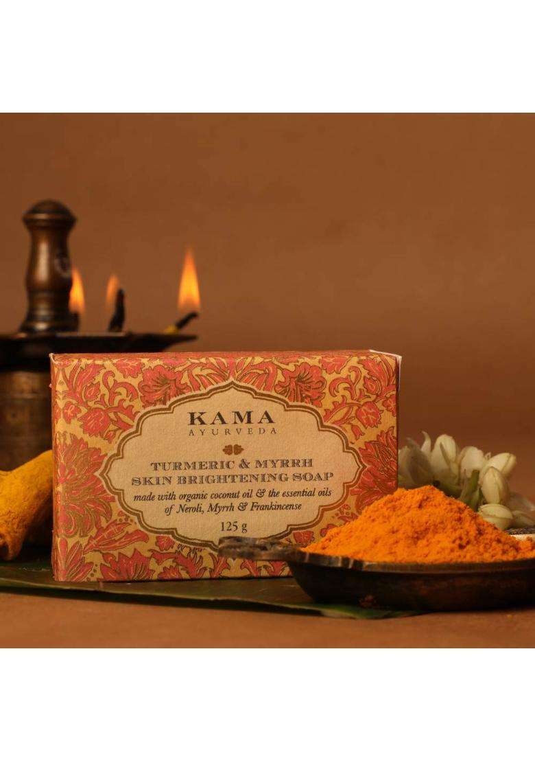 Kama Ayurveda Vanila and Oatmeal Soap with Organic Coconut, Rice Bran and Castor Oils | Authentic Traditional Formula - Indya