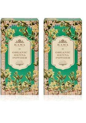 Kama Ayurveda Organic Henna Powder, 100g | Authentic Traditional Formula | Brown