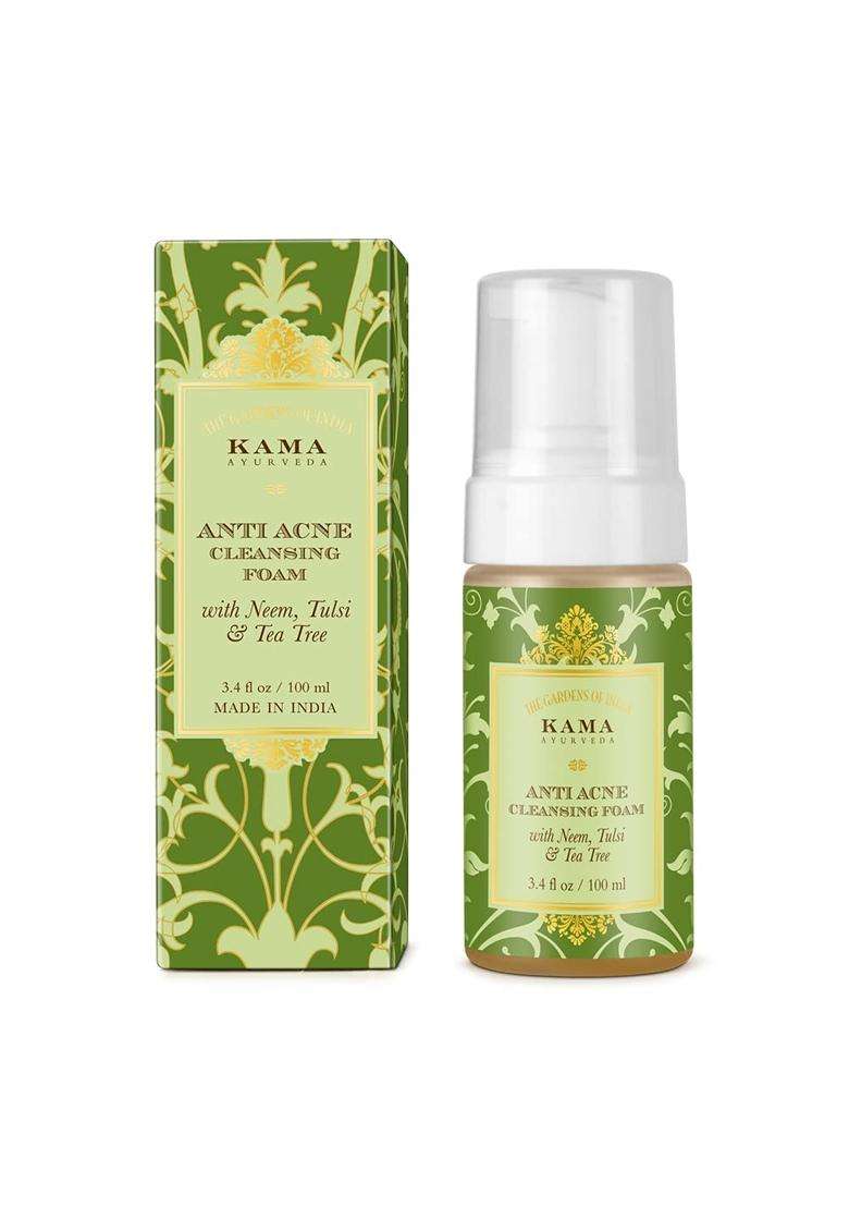 Kama Ayurveda Anti Acne Cleansing Foam 100 ml | Authentic Traditional Formula - Indya